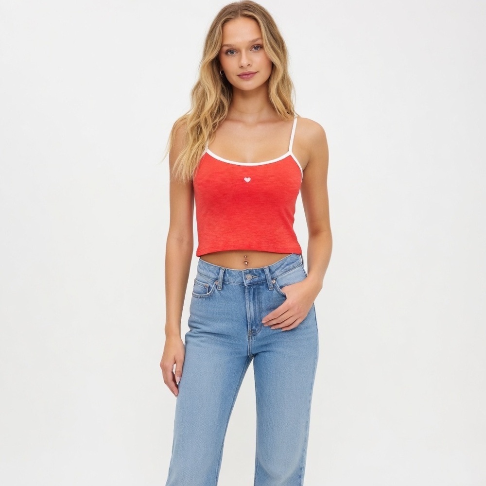 TOPSHOP Red Cami Tank